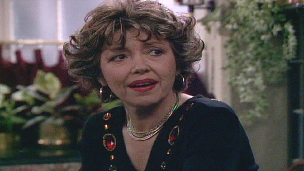 Iola Gregory as Mrs McGurk in Pobol y Cwm