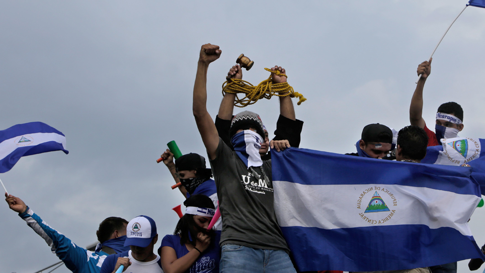 Protestas contra el gobierno el Nicaragua