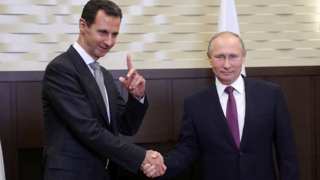 Al Assad y Putin se reunieron hace unos pocos días en Sochi, Rusia. Putin y Al Assad