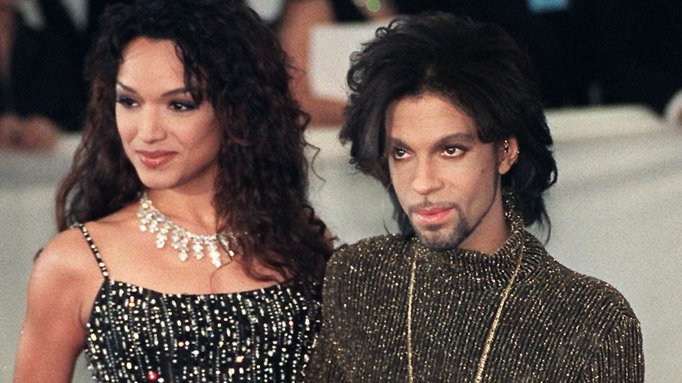 Prince con su primera esposa, Mayte García. Prince y Mayte Garcia