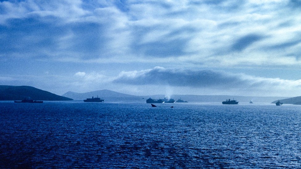 Buques atacados durante la Guerra de las Malvinas.