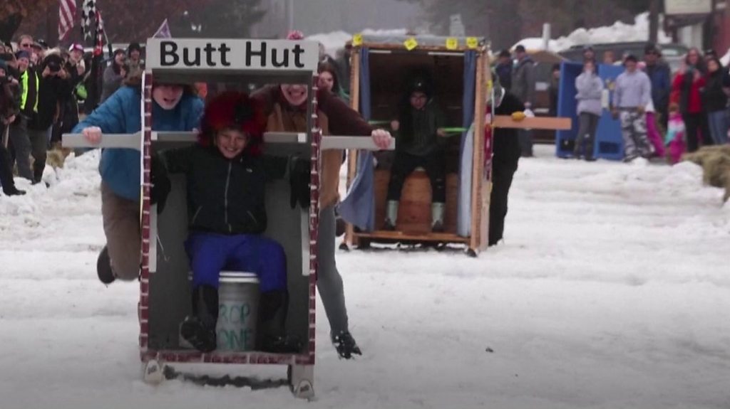 US town's toilets-on-skis race is flush with success