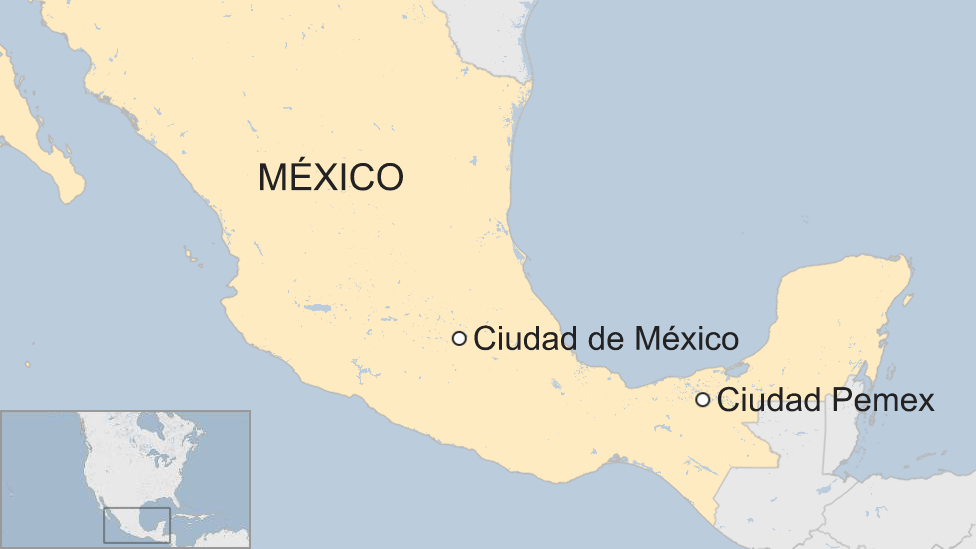 Mapa Ciudad Pemex.