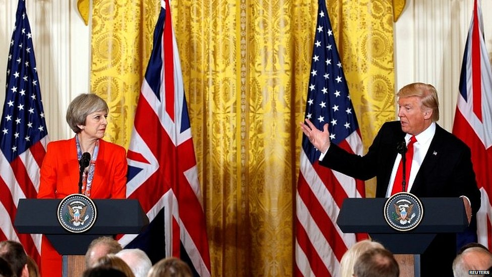 President Donald Trump Talks Of Uk Turmoil Ahead Of Visit Bbc News