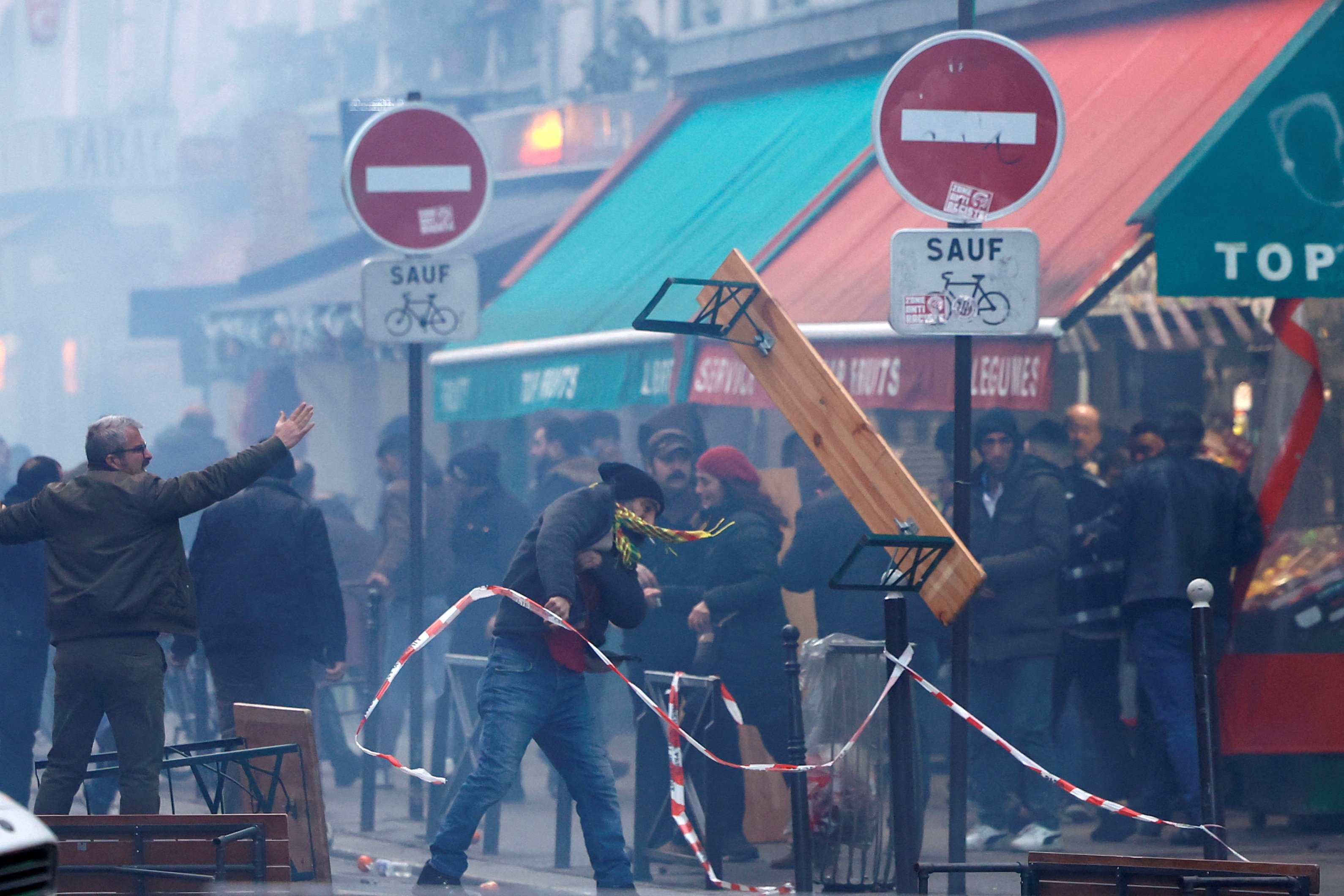 Incidentes tras el tiroteo en París