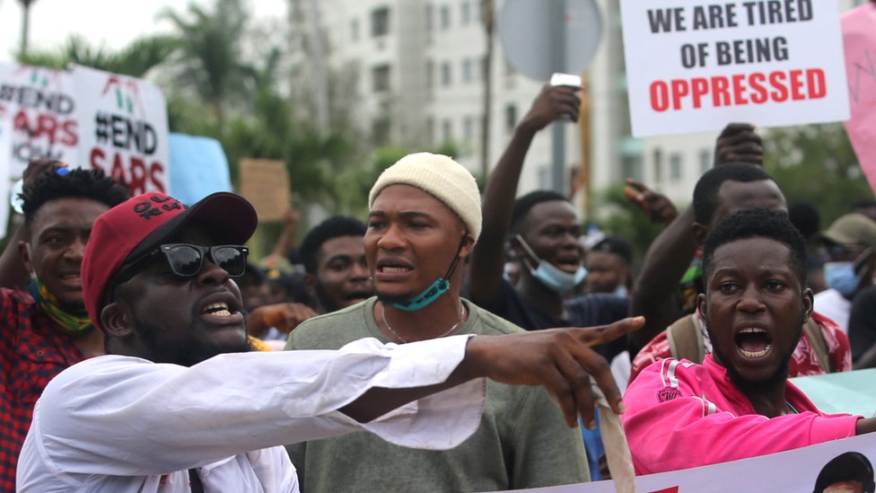 End Sars protesters