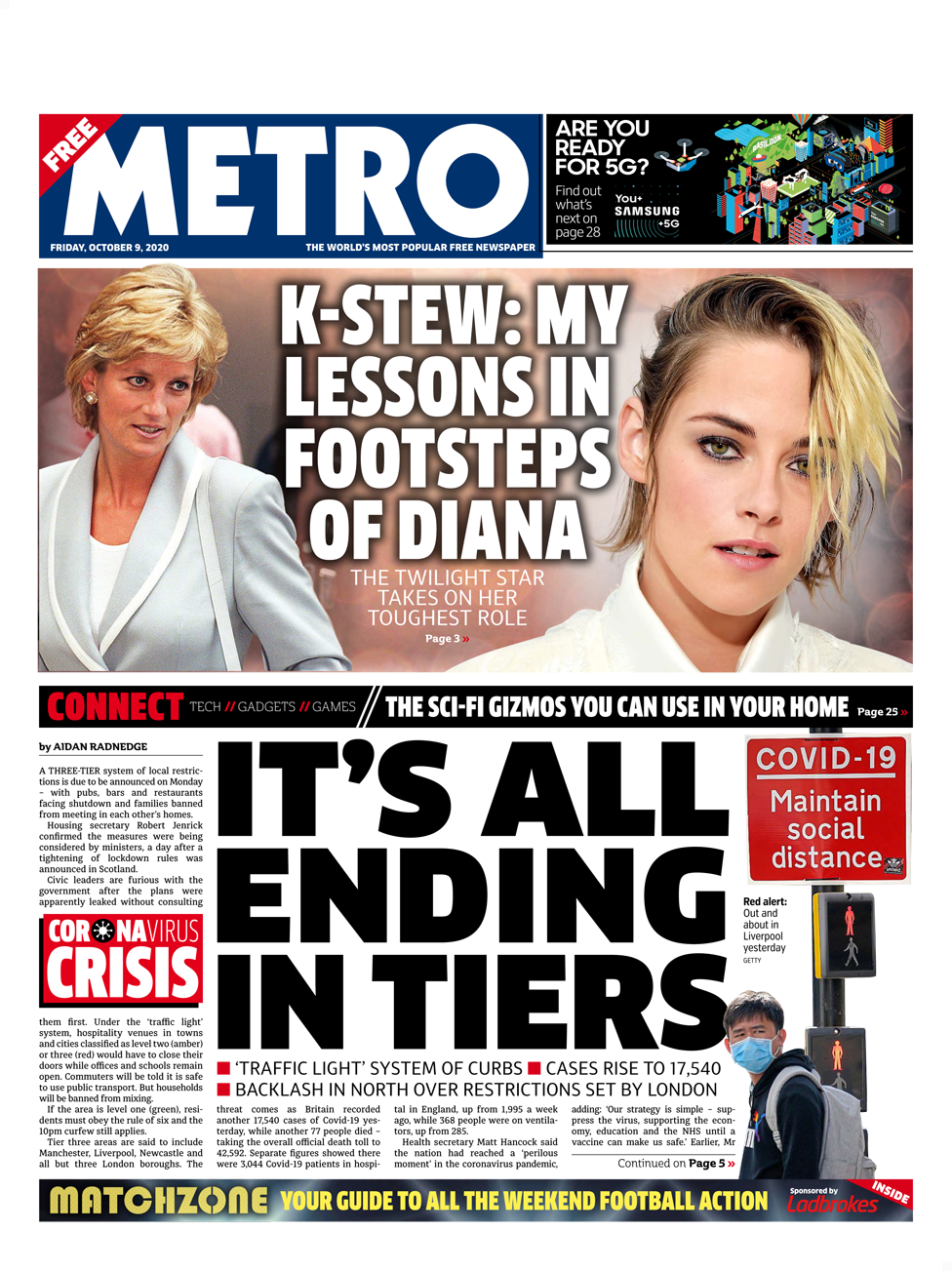 Metro front page
