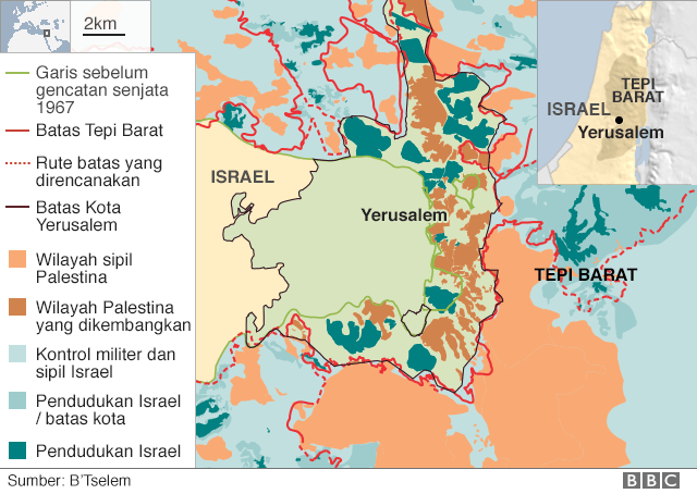 Peta Yerusalem