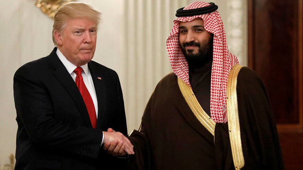 ABD Başkanı Donald Trump ve Suudi Arabistan Veliaht Prensi Muhammed bin Selman