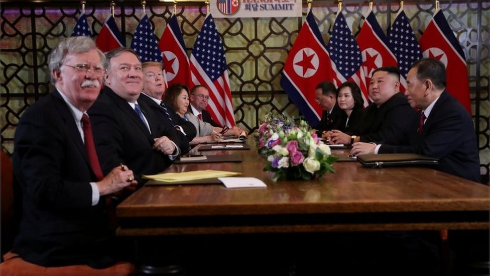 Líderes de Corea de Norte y EE.UU. en Vietnam