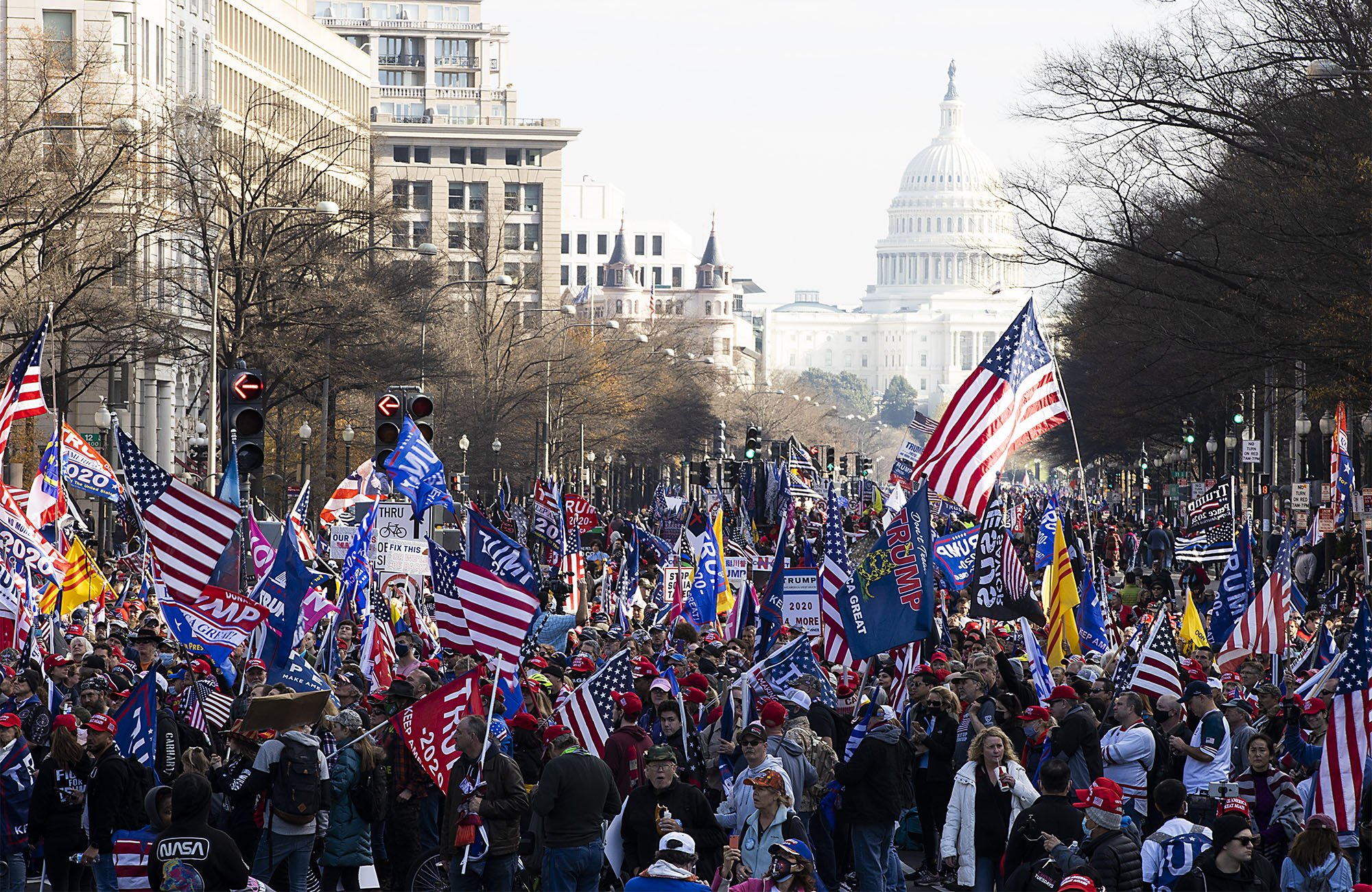 Concentración pro Trump en Washington.