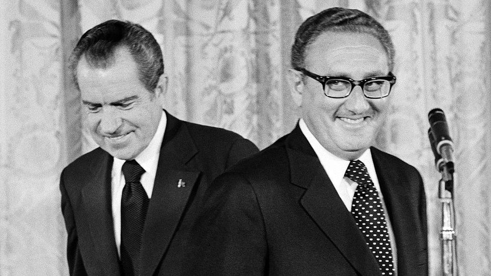 Richard Nixon y Henry Kissinger