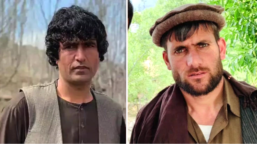 Abdul Hashim (izquierda) y Noorullah, quienes supuestamente fueron detenidos y asesinados por los talibanes.