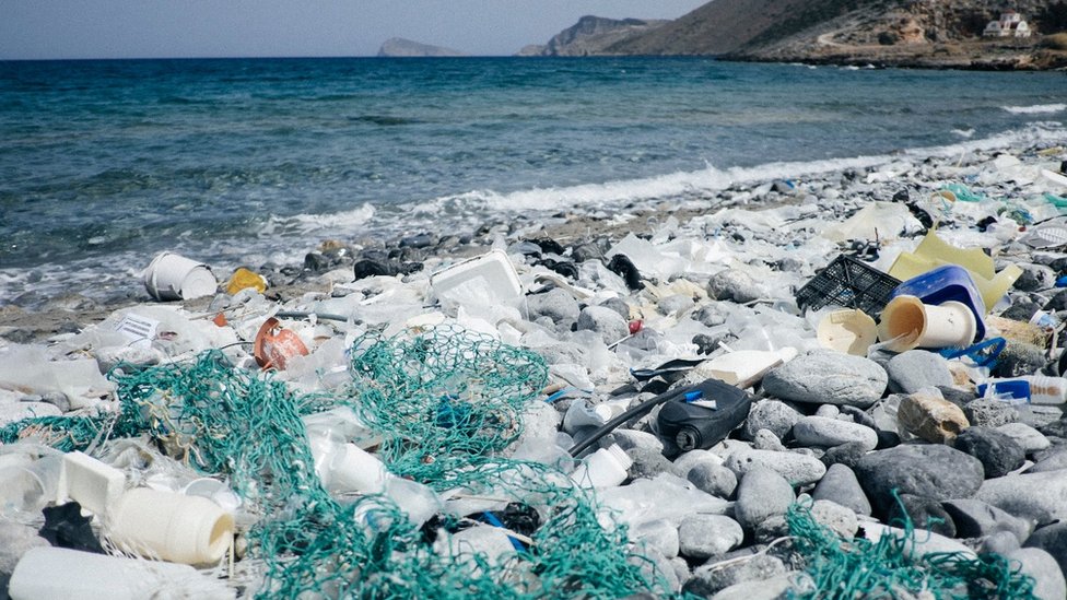 Basura en oceáno