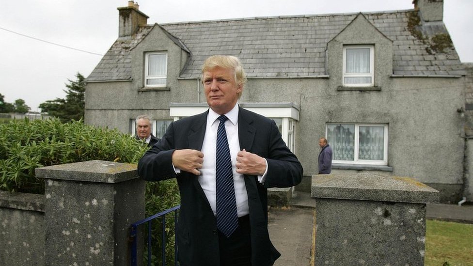 Дональд Трамп во время визита в Шотландию в 2008 году