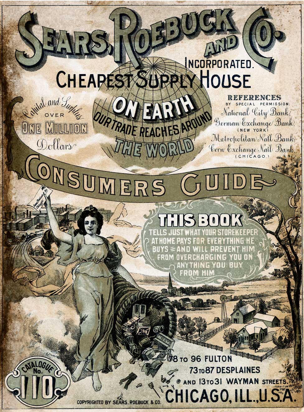 Обложка руководства потребителей Sears Roebuck and Co от 1900 года