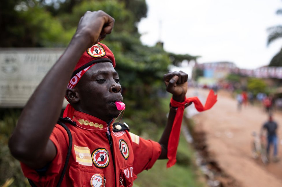 Bobi Wine supporter