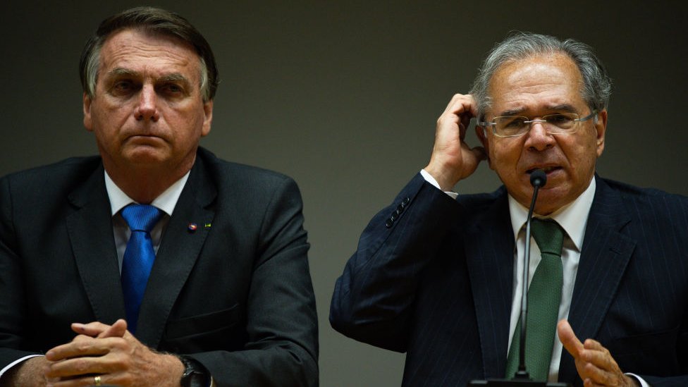 Bolsonaro com Paulo Guedes