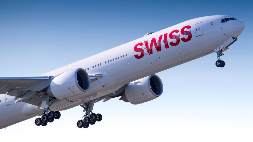 Avión de Swiss Air.