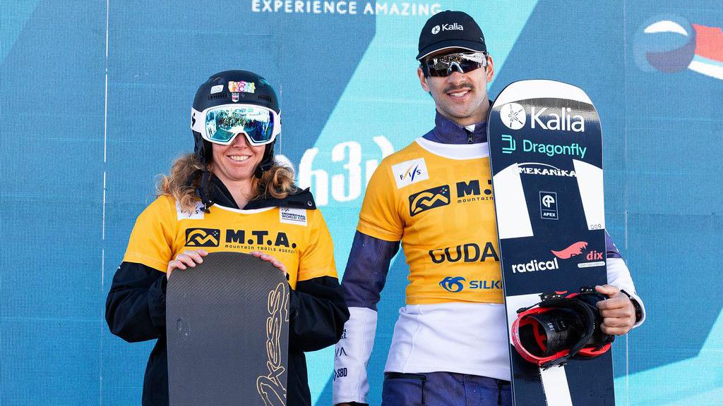 Snowboard cross: Charlotte Bankes wins fifth World Cup race in