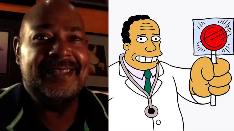 The new voice of The Simpsons character Dr Julius Hibbert