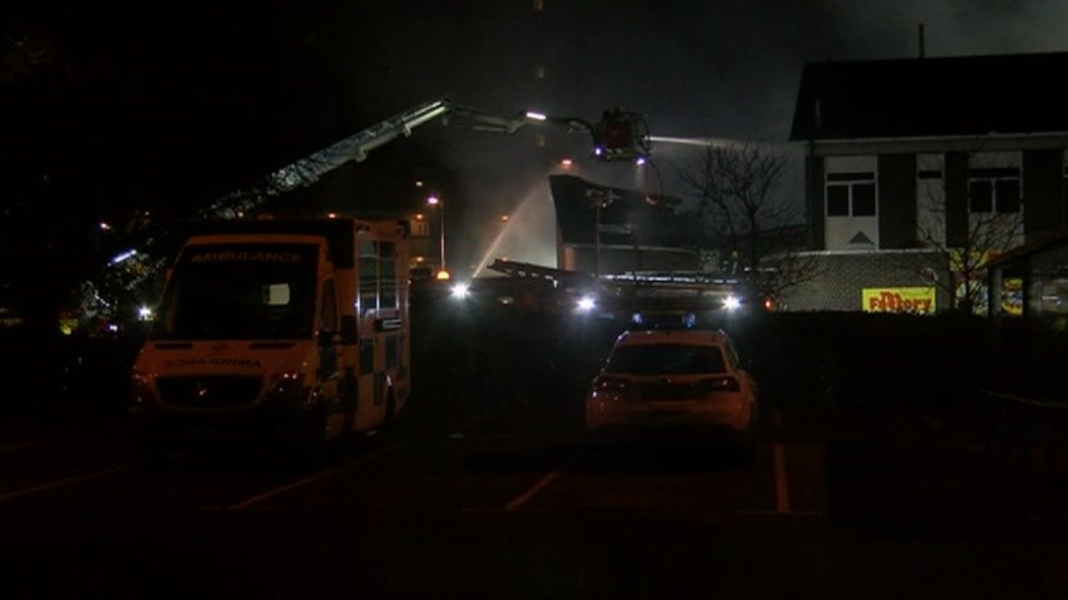 Former Shirley Working Men's Club destroyed by fire BBC News