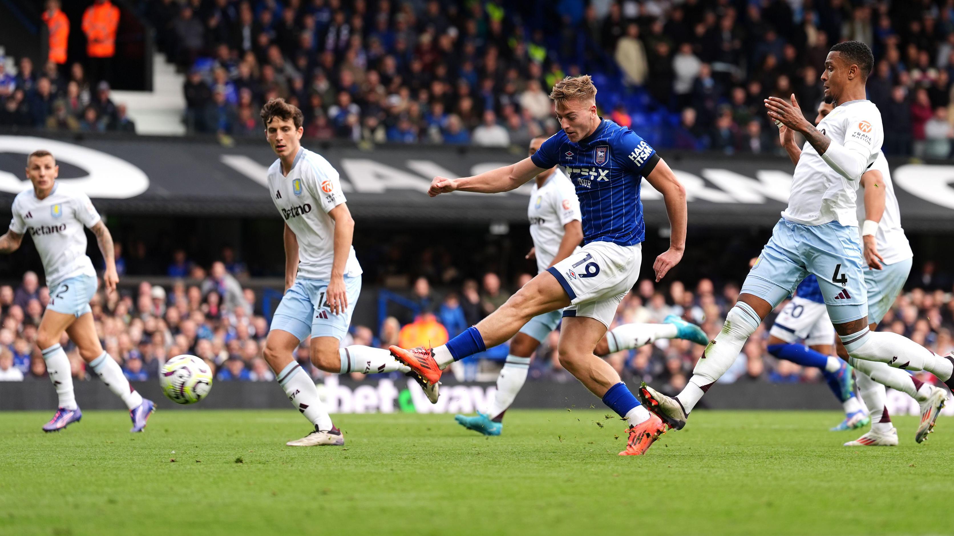 Ipswich 2-2 Aston Villa: Liam Delap caps Premier League double