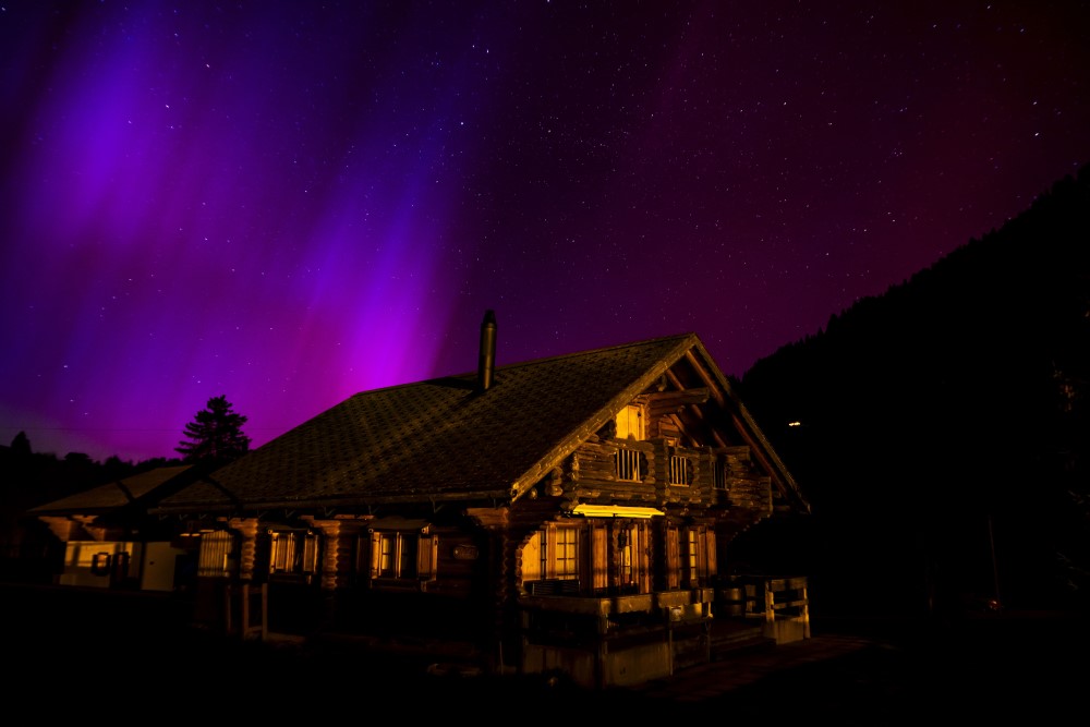 aurora borealis, švajcarska