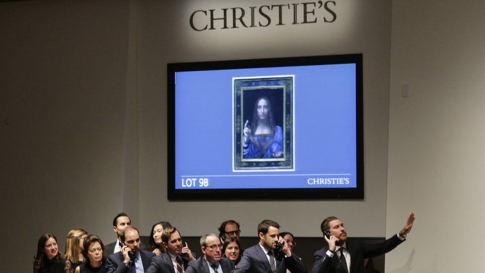 Subasta en Christie's del cuadro atribuido a Leonardo da Vinci "Salvatore Mundi"