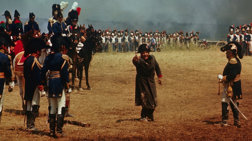 Actor Rod Steiger plays Napoleon in the 1970 film of the same name