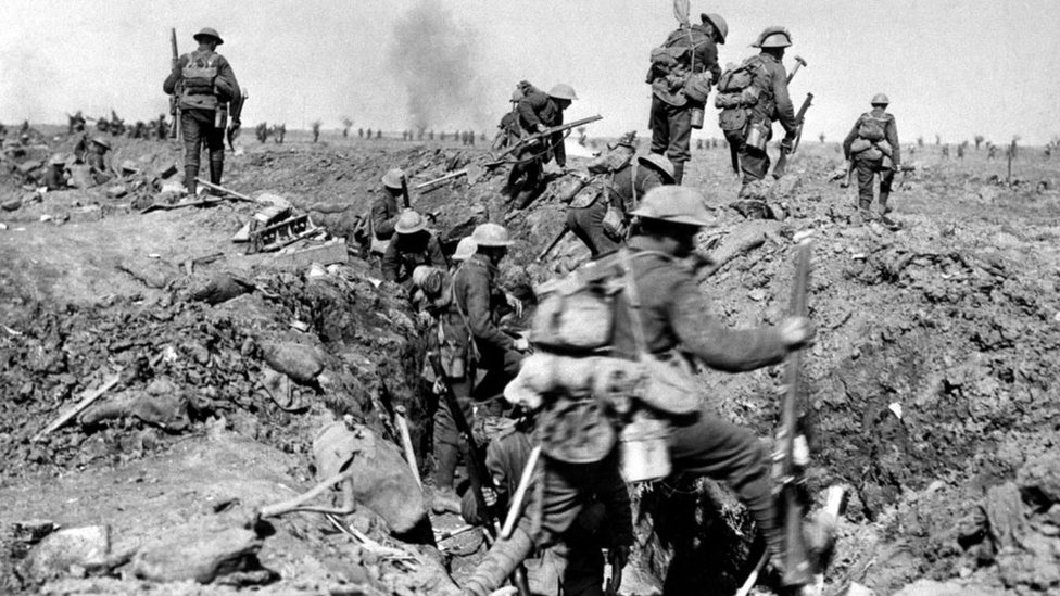 Британские войска на поздних этапах битвы на Сомме