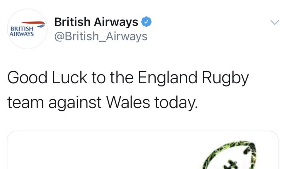 Твиттер British Airways