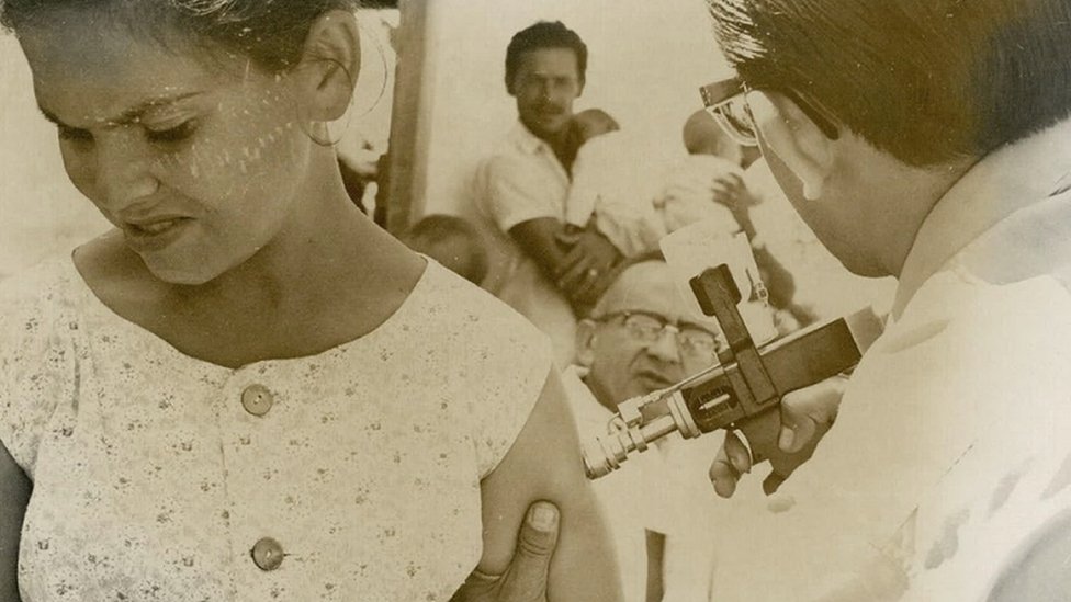 Vacinação contra a varíola em 1970