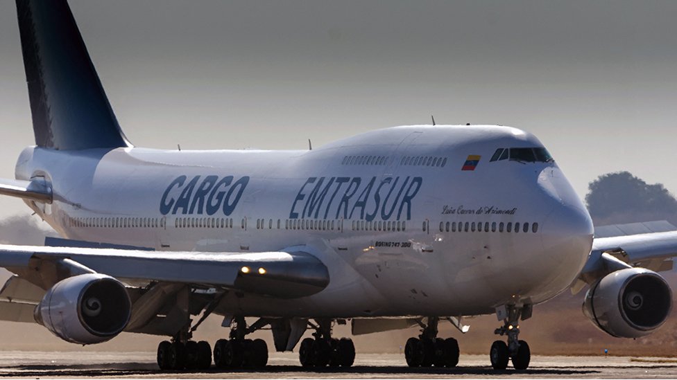 Imagen de archivo de un avión de carga de Emtrasur