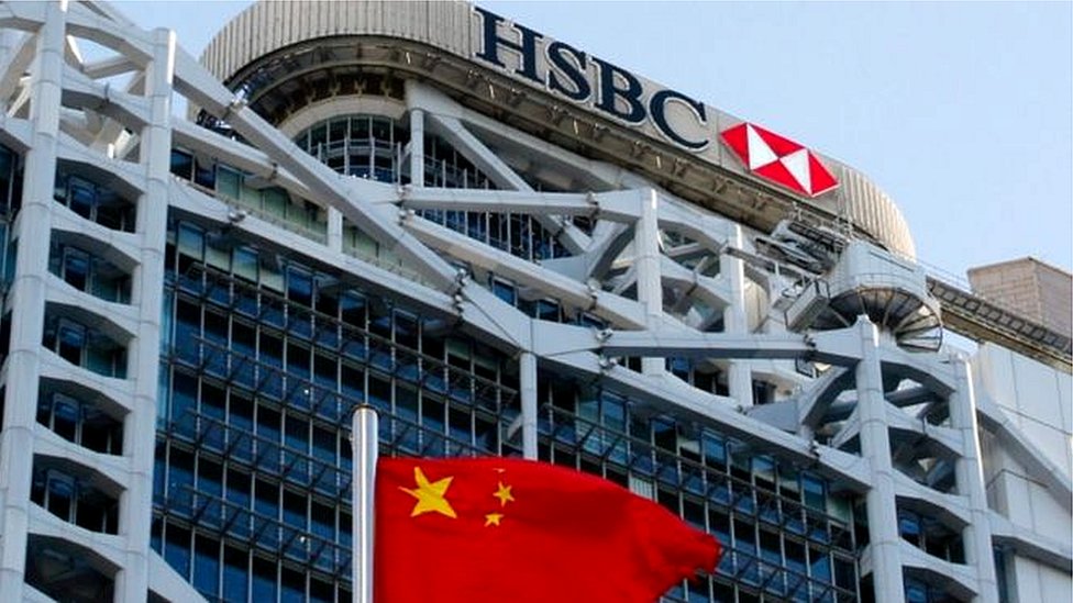 HSBC и флаг Китая