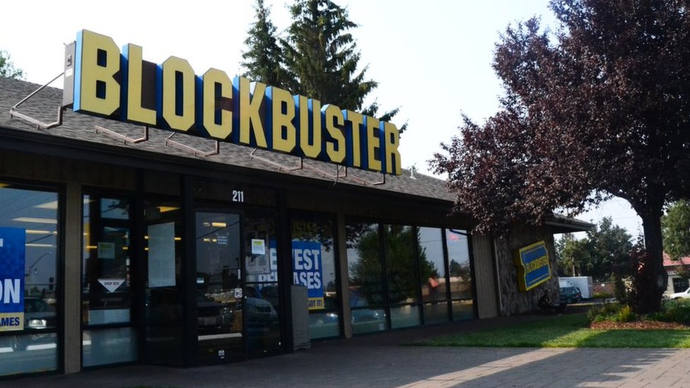 Local de Blockbuster en Bend, Oregon.