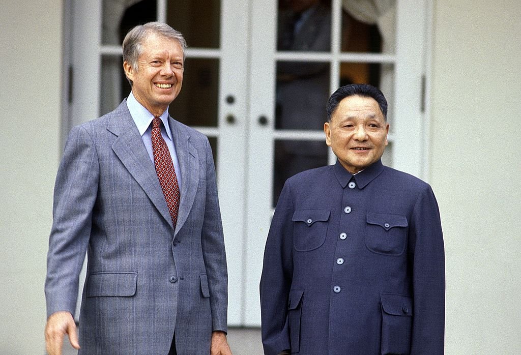 鄧小平訪問華盛頓，會見卡特總統。