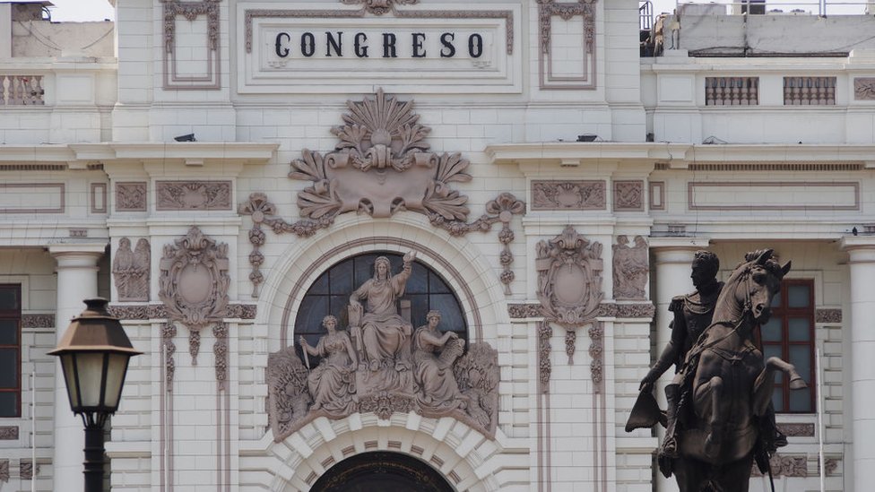 Fachada del congreso de Perú