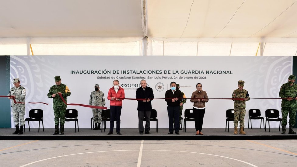 López Obrador en un acto en San Luis Potosí