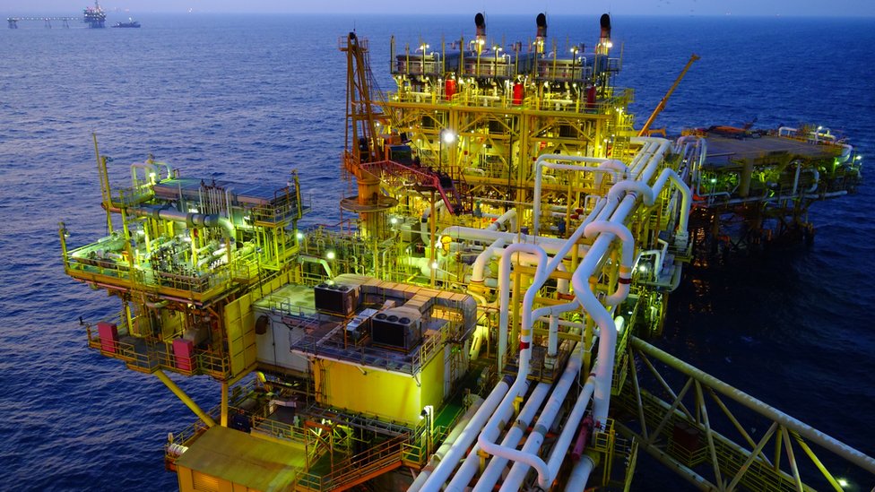 Plataforma petrolera en México