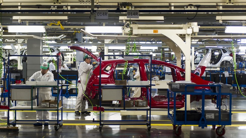 Planta de producción de automóviles en México