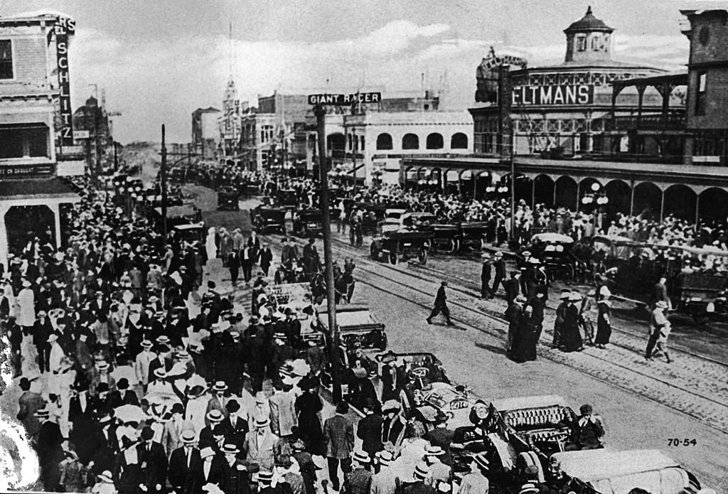 Una vista de Coney Island a comienzos del siglo XX