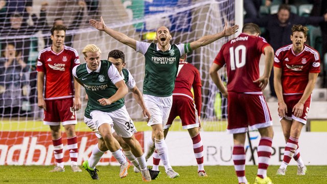 Highlights - Hibernian 2-0 Aberdeen - BBC Sport