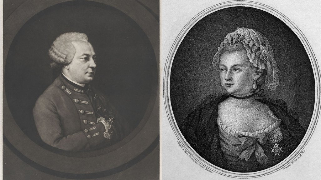 Dos retratos de finales del siglo XVIII de una misma persona: Chevalier d'Éon.