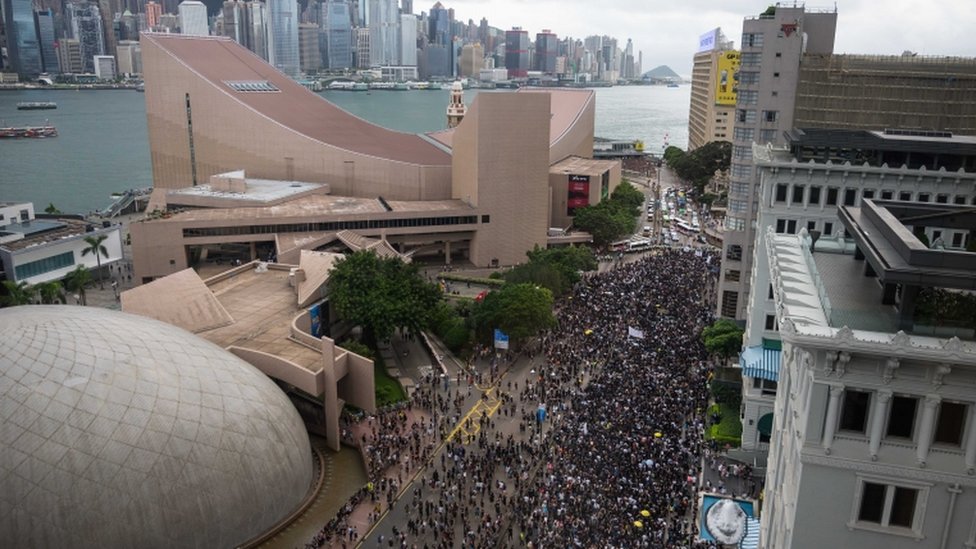Protest against the extradition bill in Hong Kong