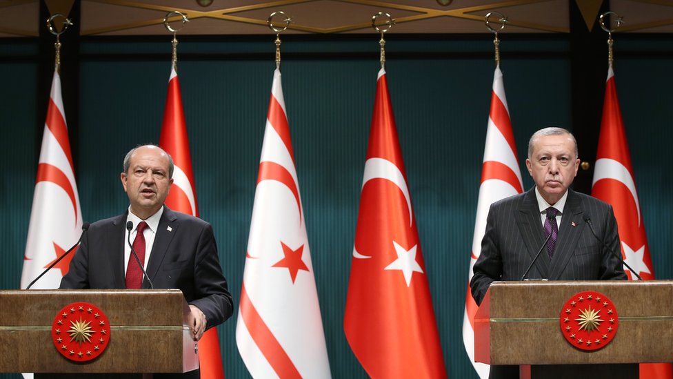 Ersin Tatar, Ankara'da Cumhurbaşkanı Recep Tayyip Erdoğan ile bir araya geldi.
