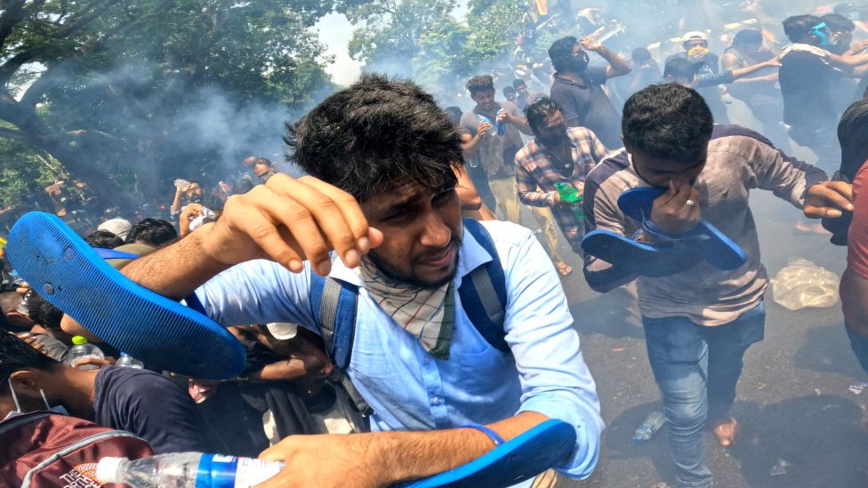 Protes di Sri Lanka