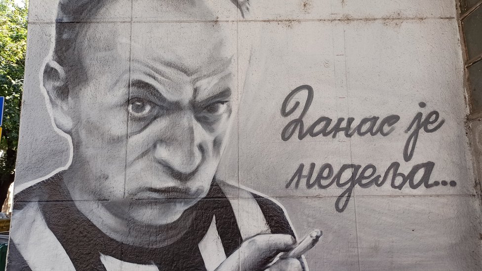 Čuveni mural Duška Radovića na Dorćolu u Beogradu