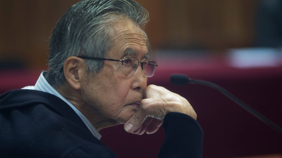 El expresidente Fujimori está preso por corrupción y abusos contra os derechos humanos. Alberto Fujimori