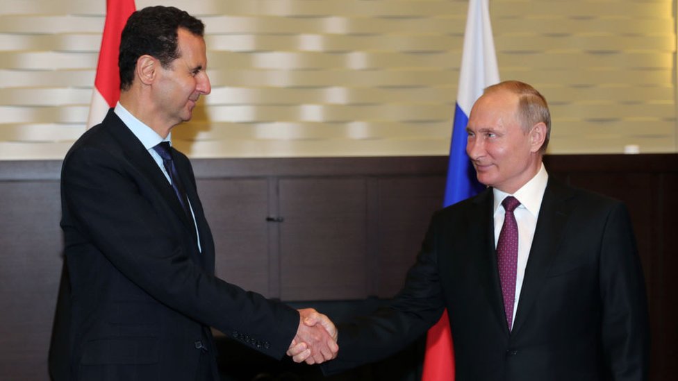 Bashar al Asad y Vladimir Putin.